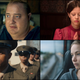 Clockwise L to R: Brendan Fraser in The Whale, Mia Goth in Pearl, Jennifer Lawrence in Causeway, and Jeremy Pope in The Inspection